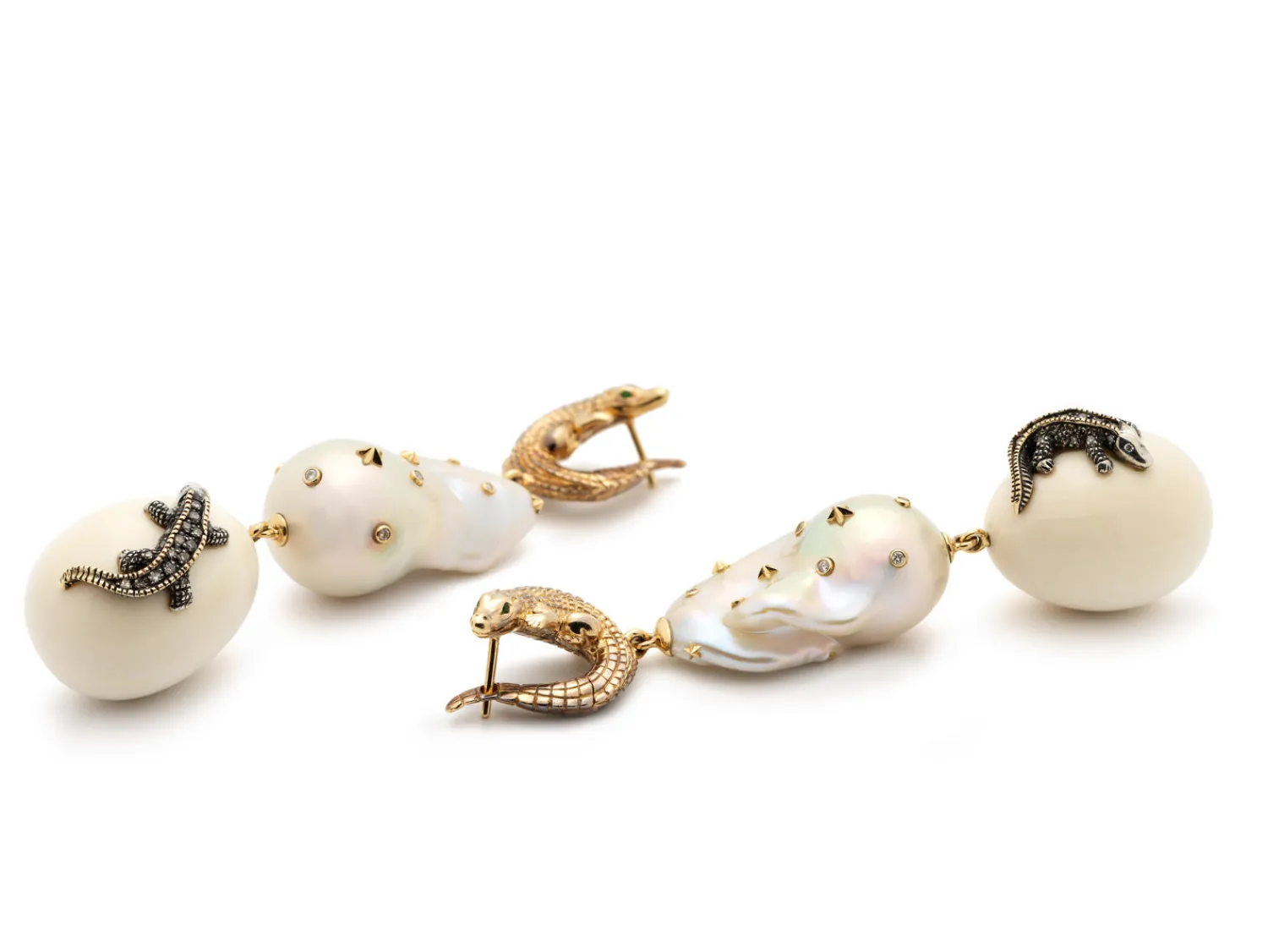 Bibi van der Velden Alligator Hatchling Earrings Online