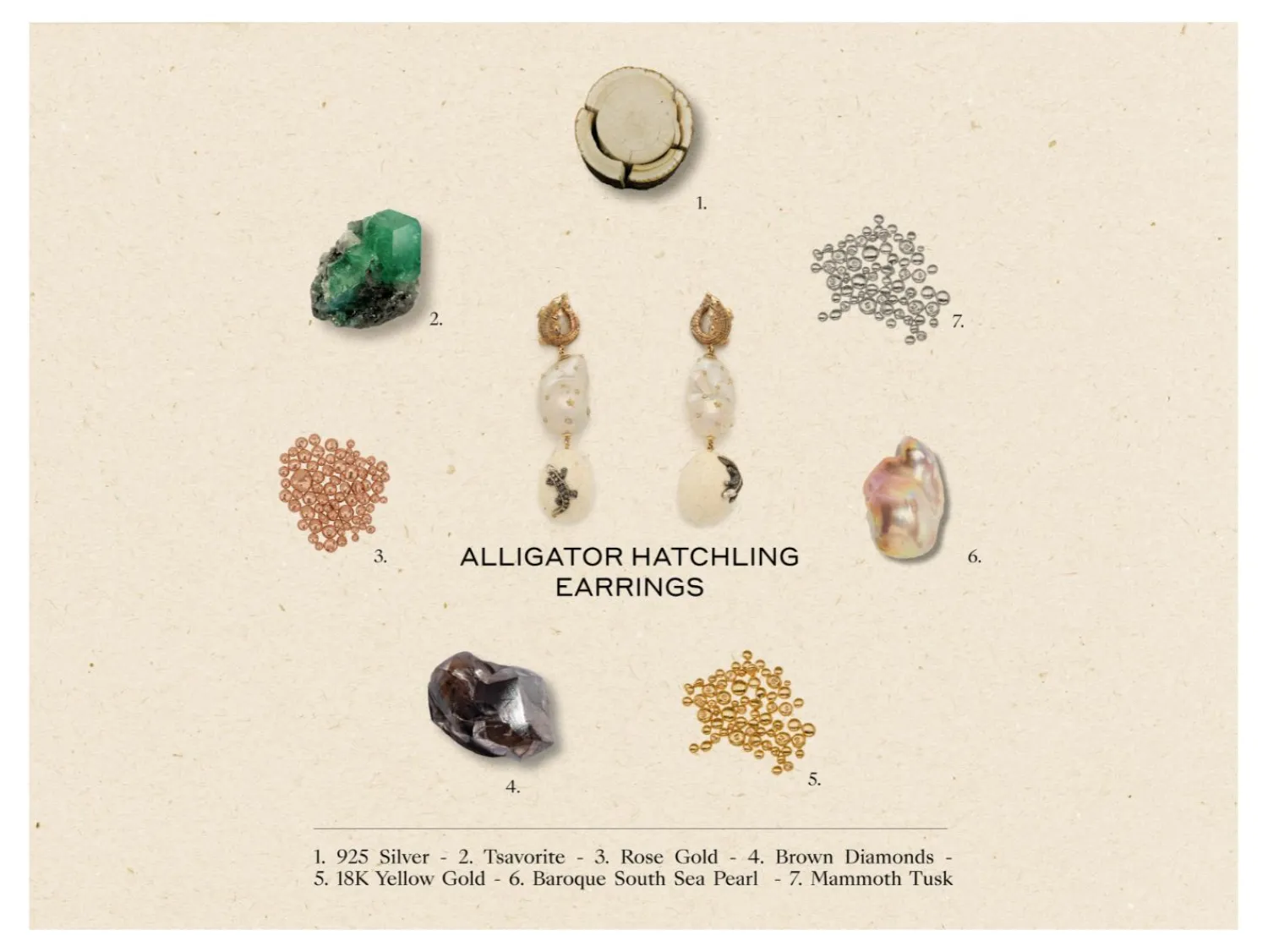 Bibi van der Velden Alligator Hatchling Earrings Online