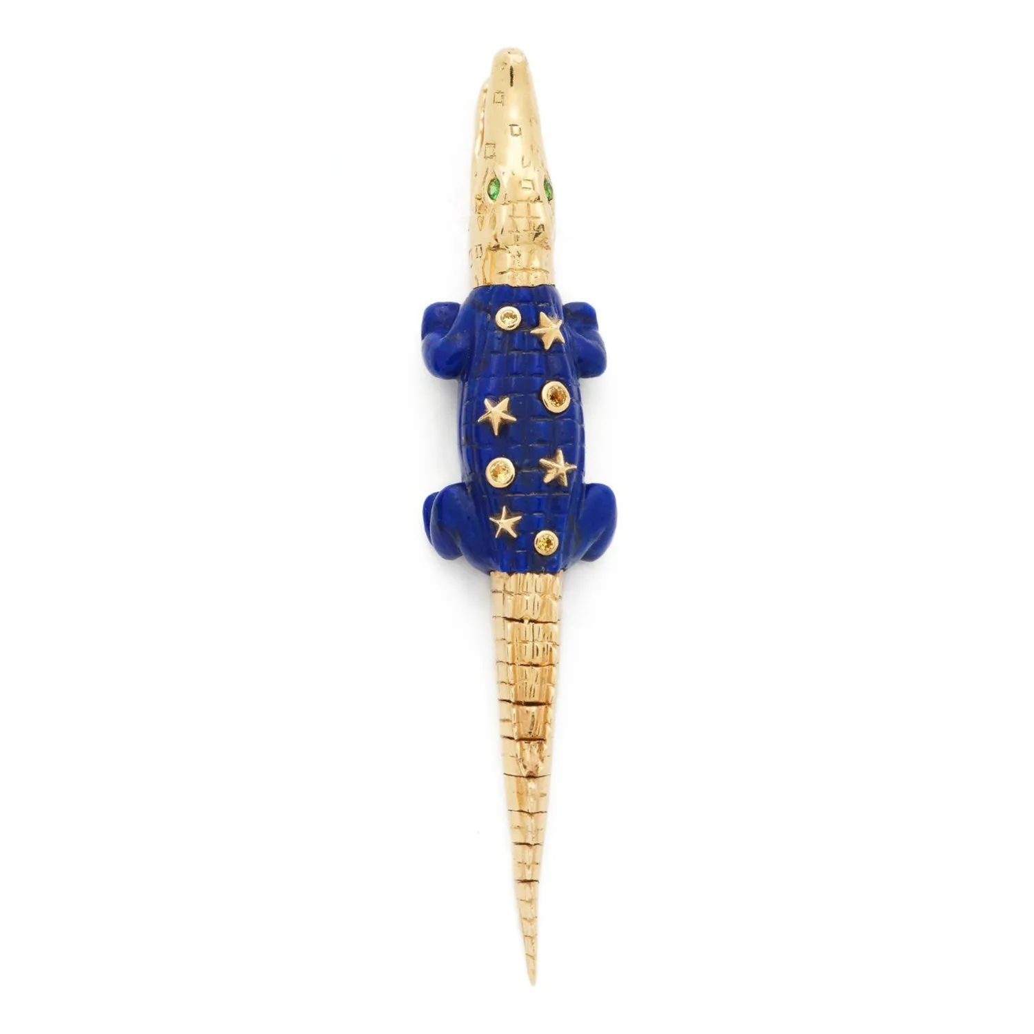 Bibi van der Velden Alligator Lapis Lazuli Bite Earring Sale