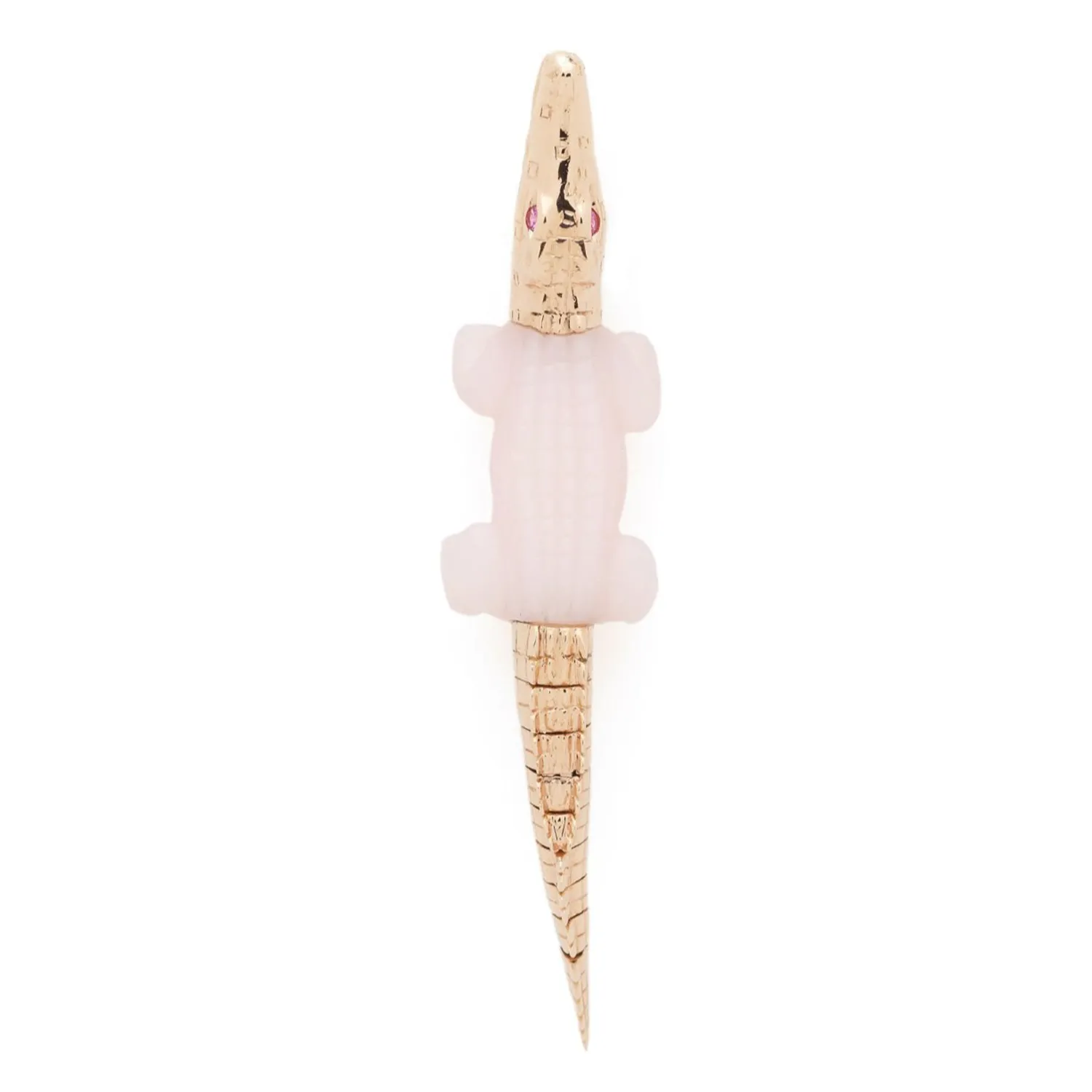 Bibi van der Velden Alligator Pink Opal Bite Earring Store