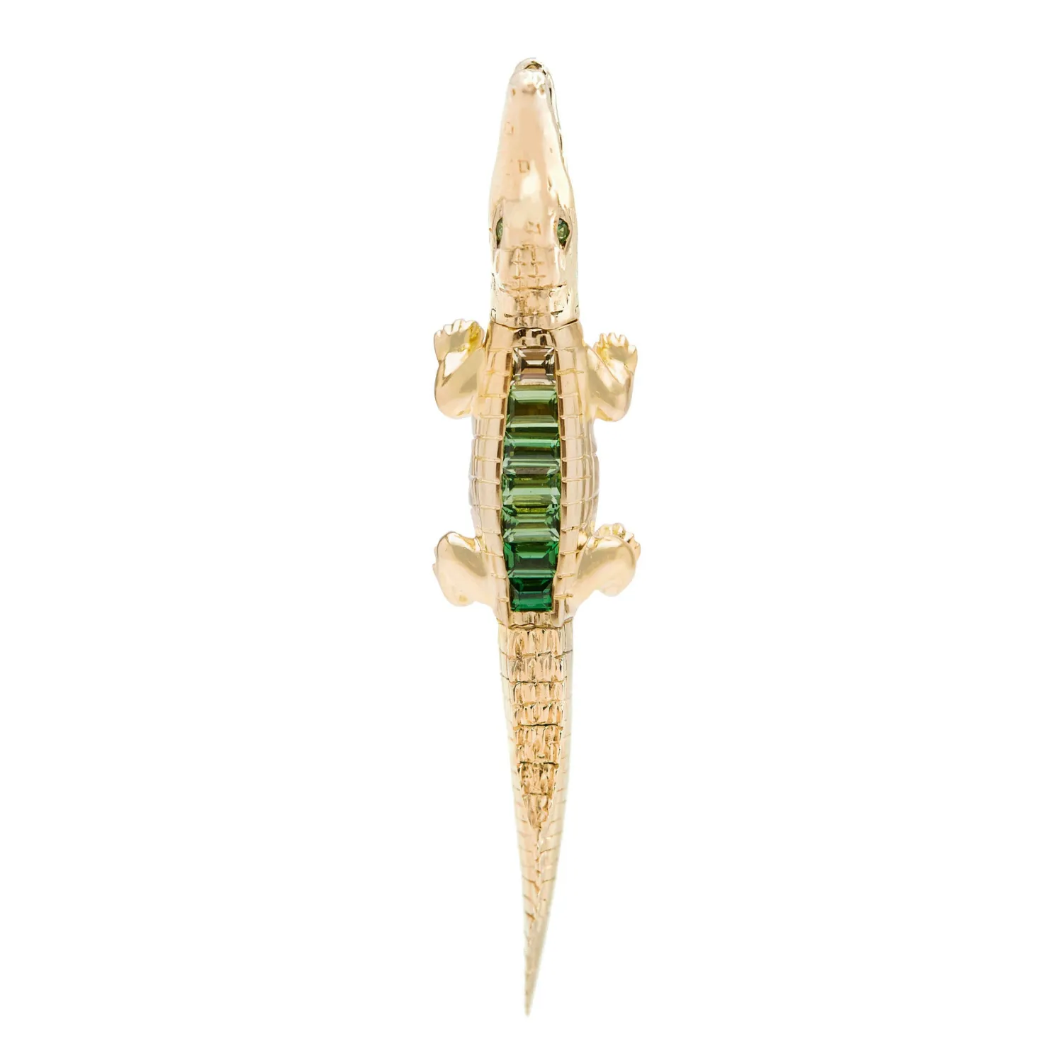 Bibi van der Velden Alligator Tsavorite Bite Earring Clearance