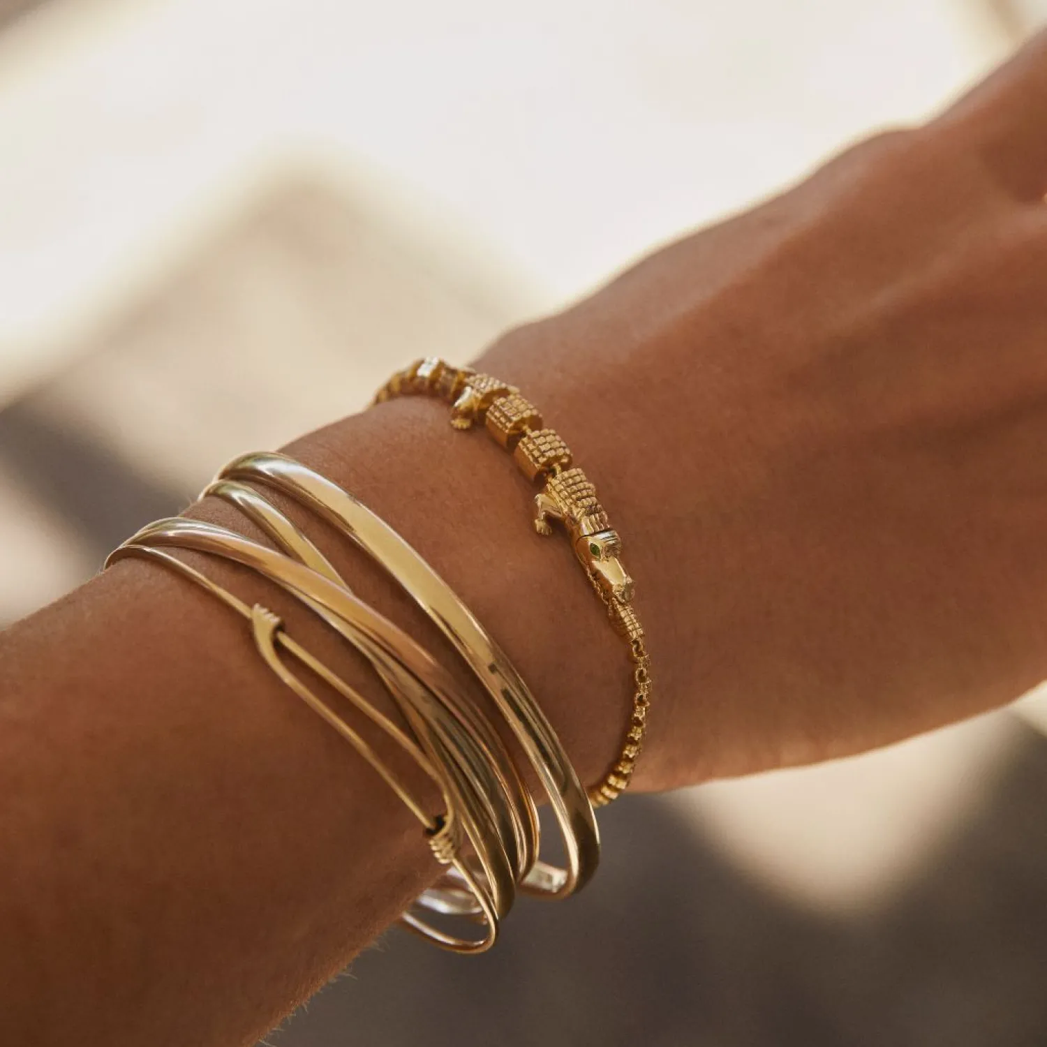 Bibi van der Velden Alligator Vertebrae Bracelet Outlet