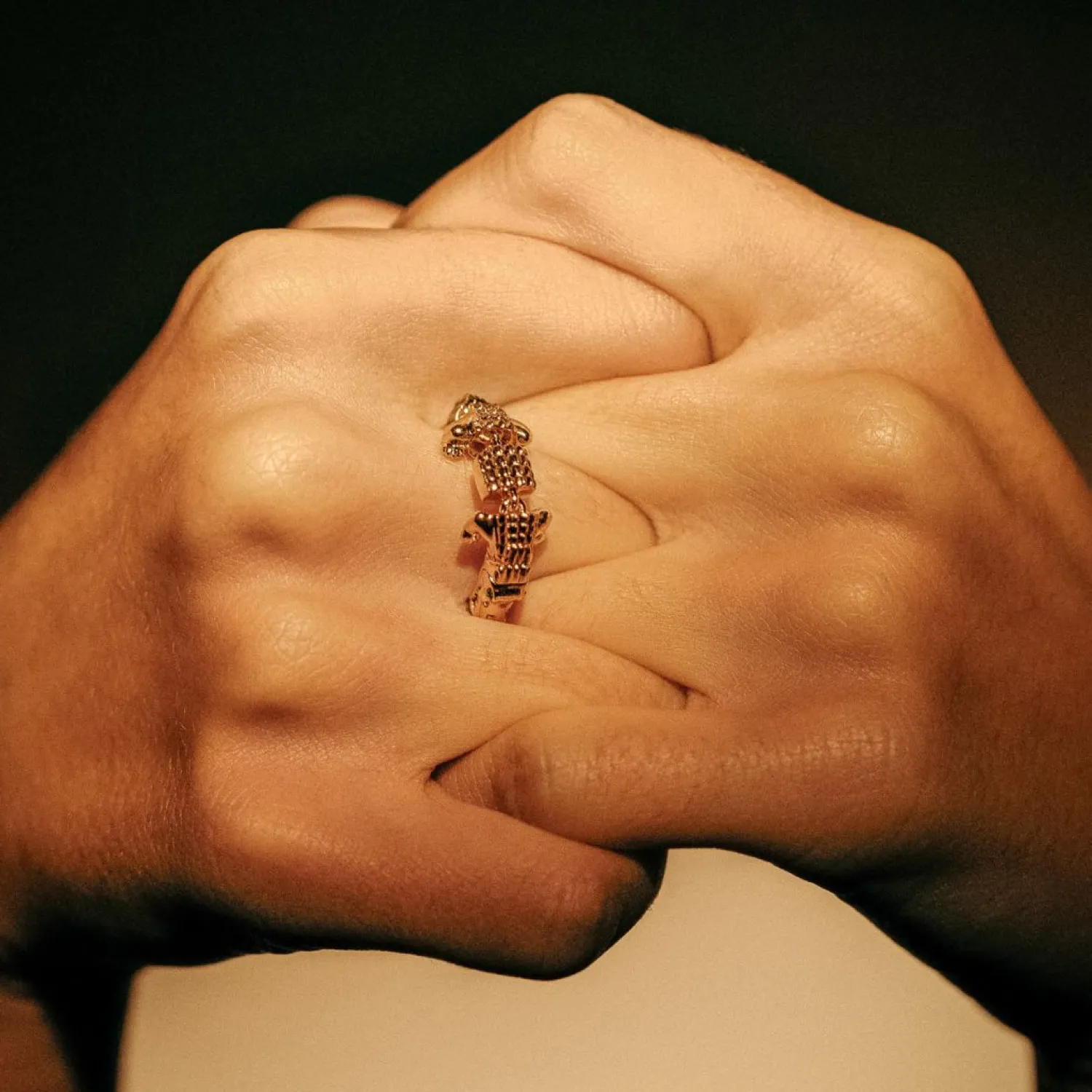 Bibi van der Velden Alligator Vertebrae Ring Best