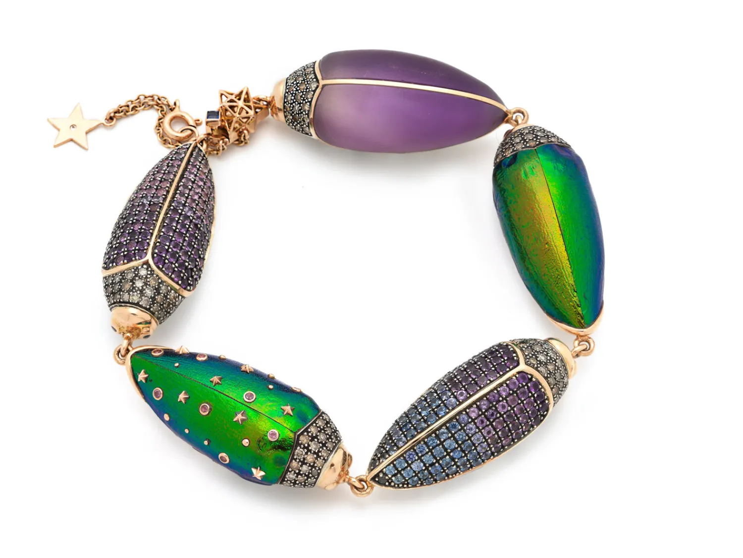 Bibi van der Velden Big Scarab Pave Bracelet Best