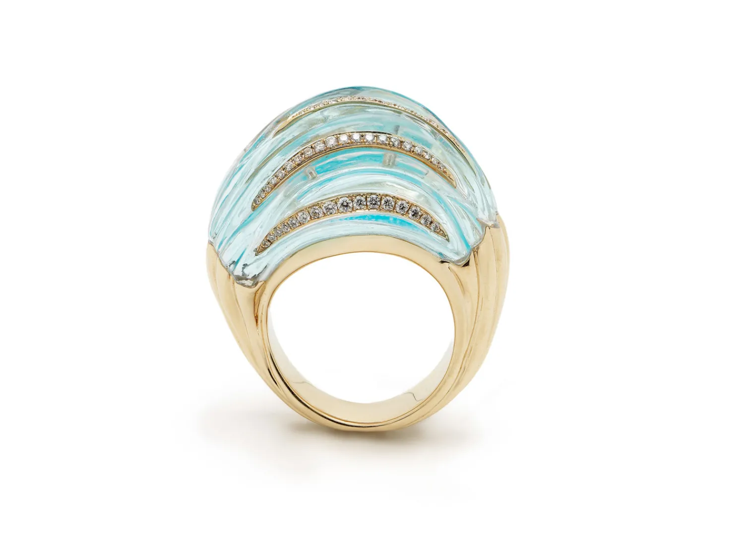 Bibi van der Velden Billowing Wave Ring Cheap