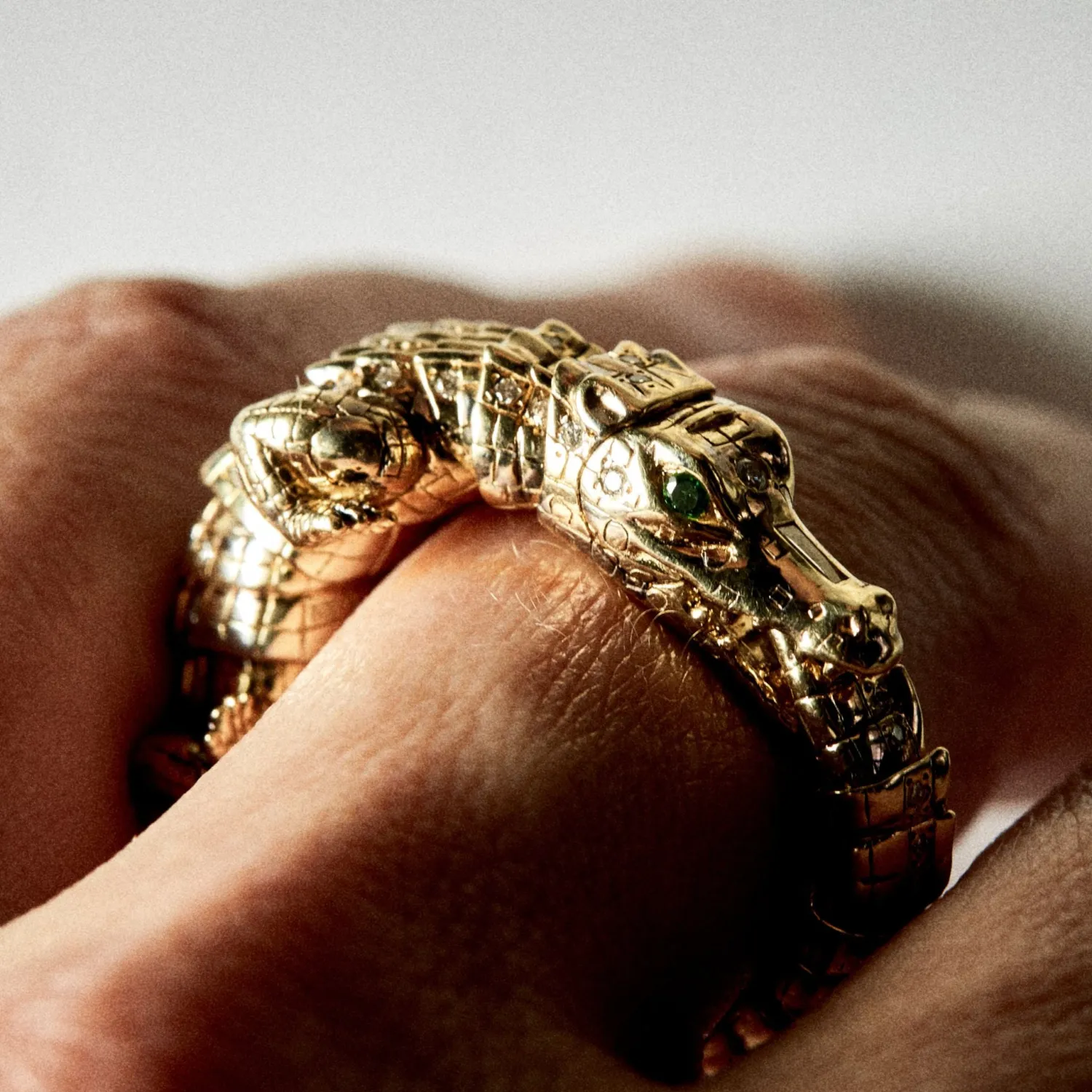 Bibi van der Velden Diamond Alligator Wrap Ring Best