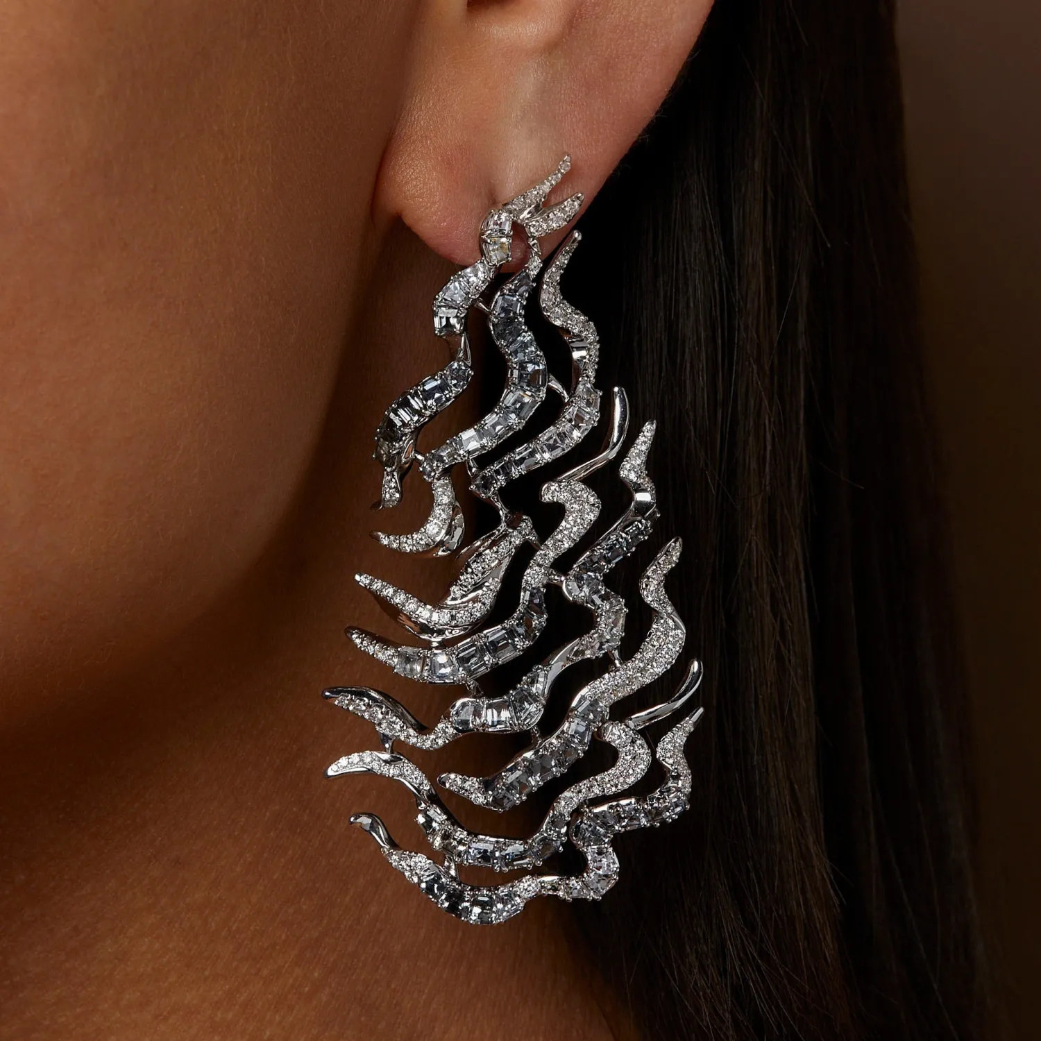 Bibi van der Velden Diamond Haze Chandelier Earrings (pair) Sale