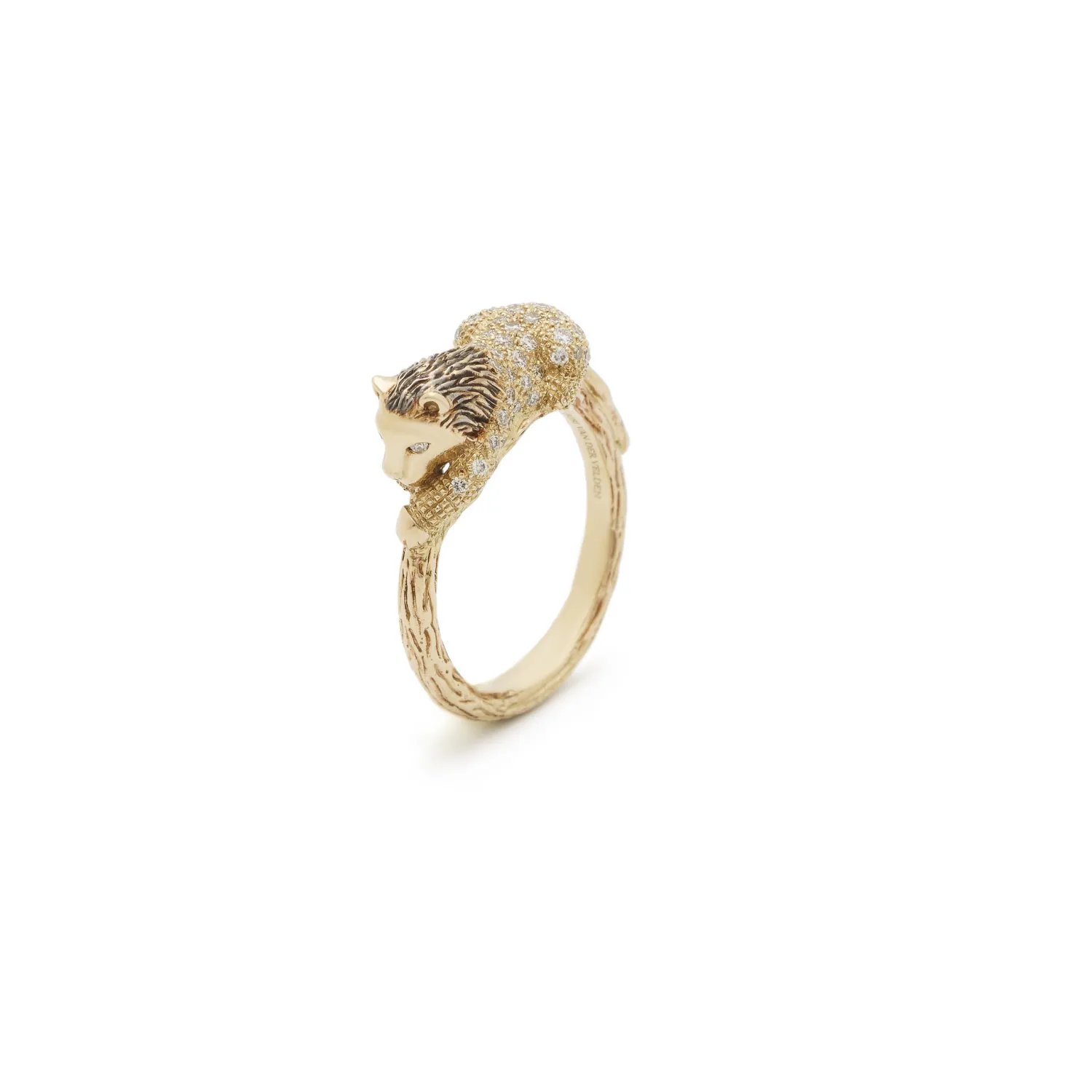 Bibi van der Velden Diamond Lion Stackable Ring Online