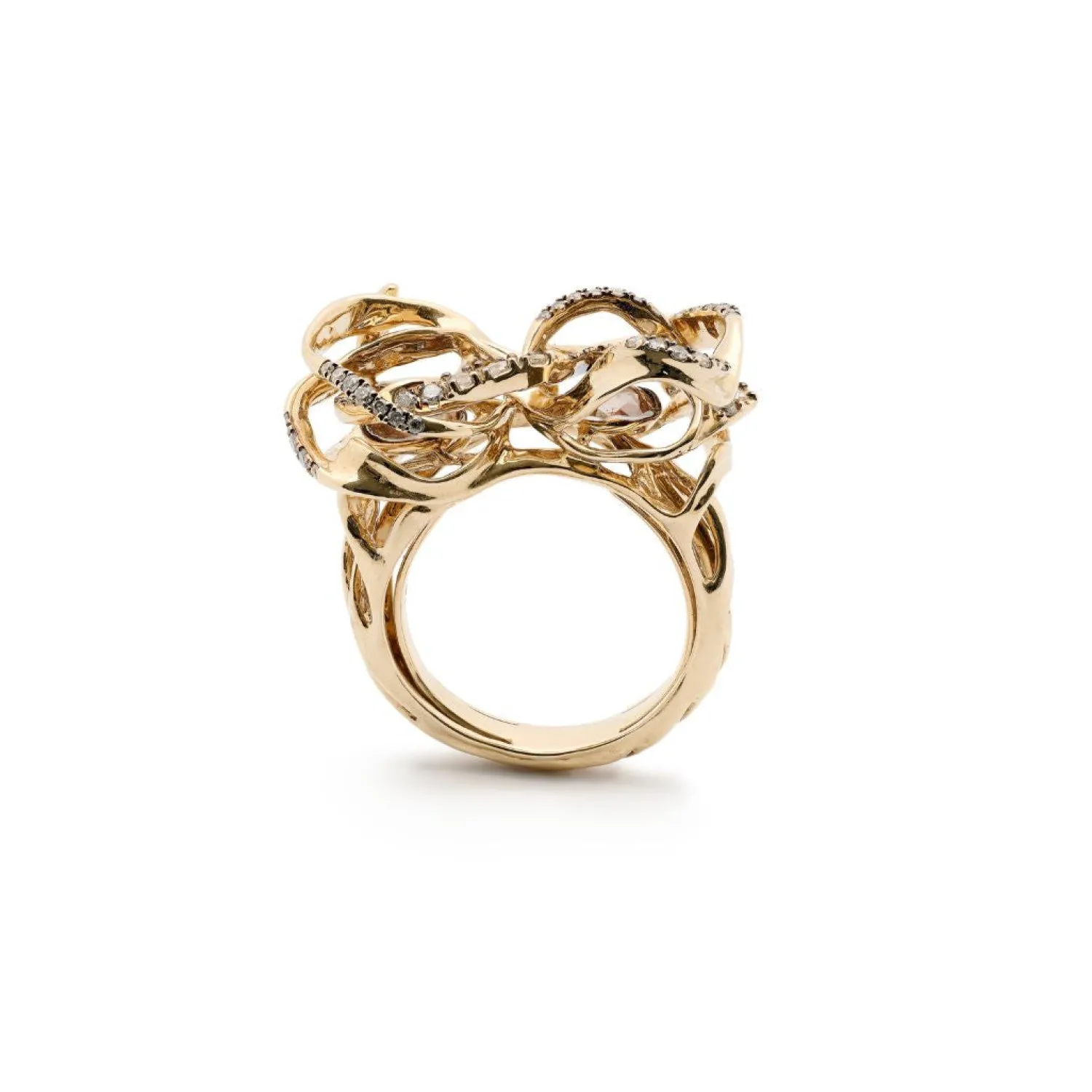Bibi van der Velden Diamond Möbius Infinity Ring Online