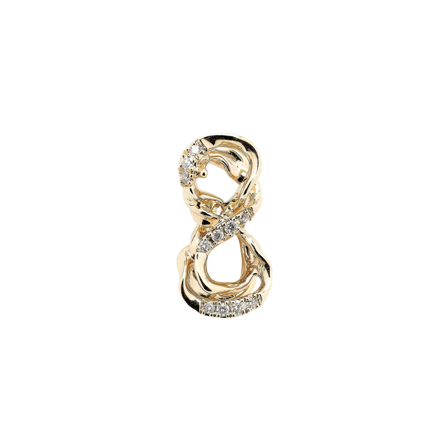 Bibi van der Velden Diamond Smoke Infinity Stud Cheap