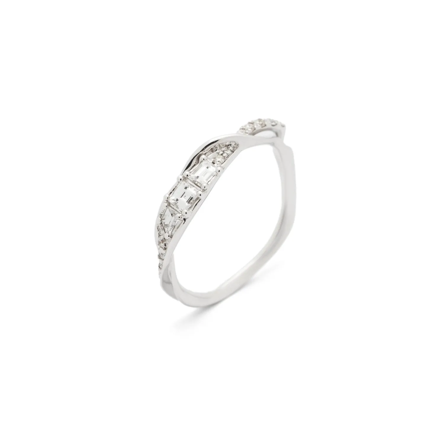 Bibi van der Velden Diamond Wisp Stackable Ring Fashion
