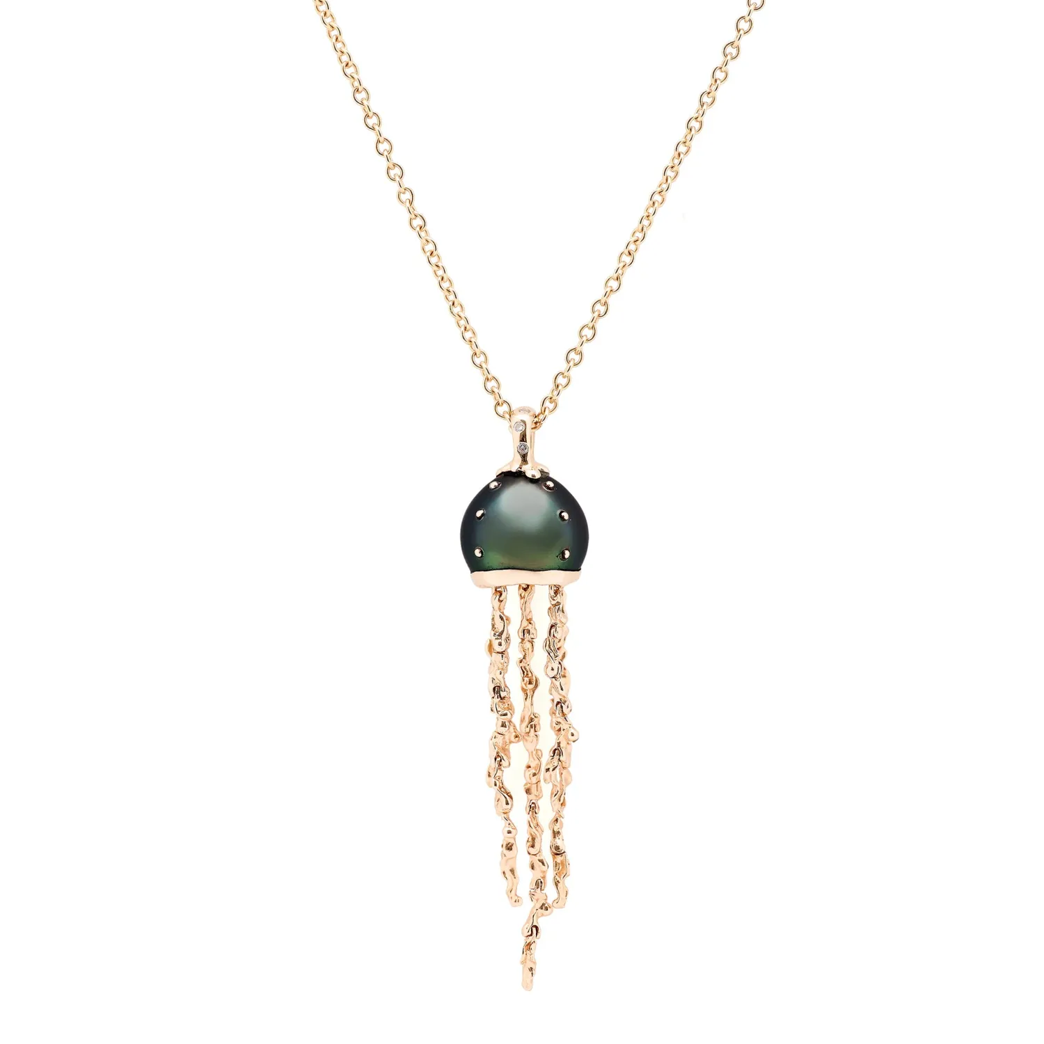 Bibi van der Velden Jellyfish Tahitian Pearl Pendant on a chain Outlet