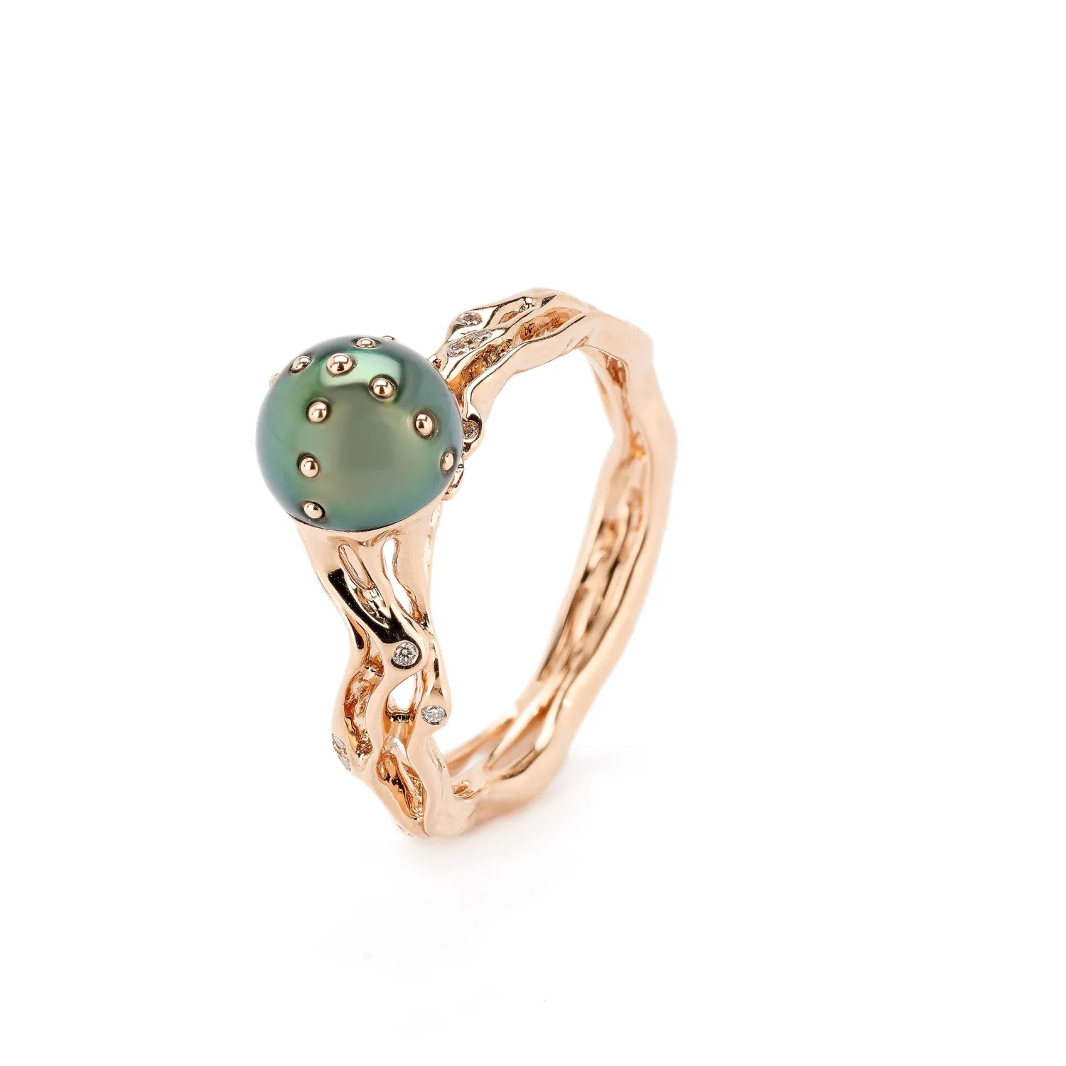 Bibi van der Velden Jellyfish Tahitian Pearl Stackable Ring Online
