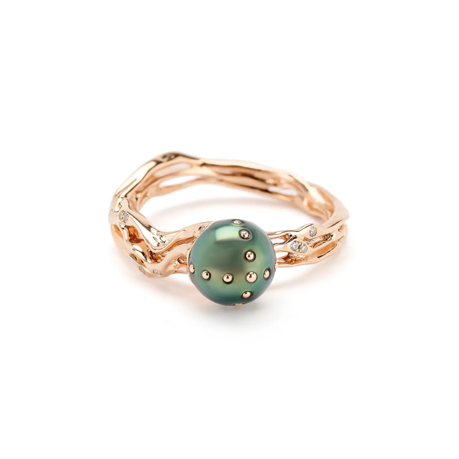 Bibi van der Velden Jellyfish Tahitian Pearl Stackable Ring Online
