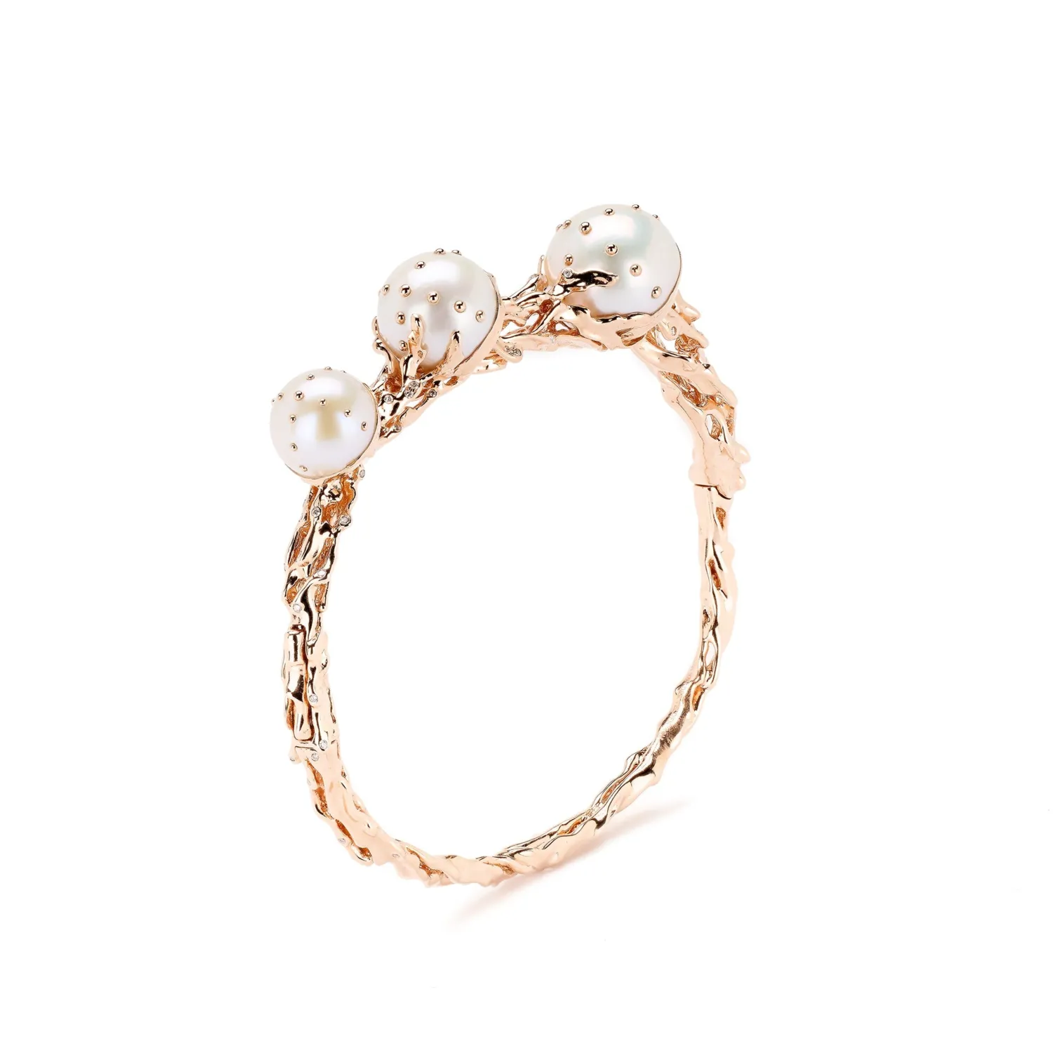 Bibi van der Velden Jellyfish White Pearls Bangle Clearance