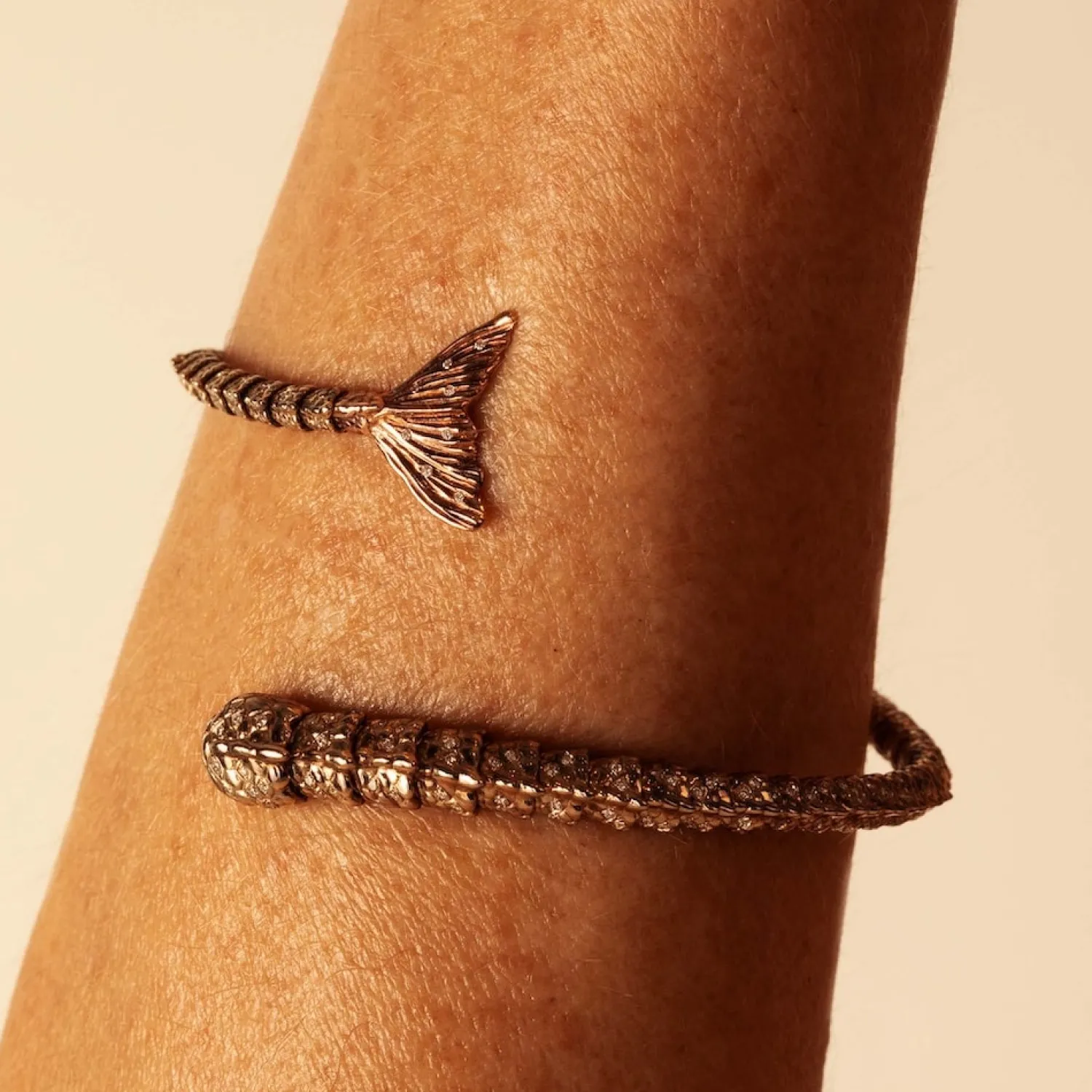 Bibi van der Velden Meandering Mermaid Tail Bangle Flash Sale