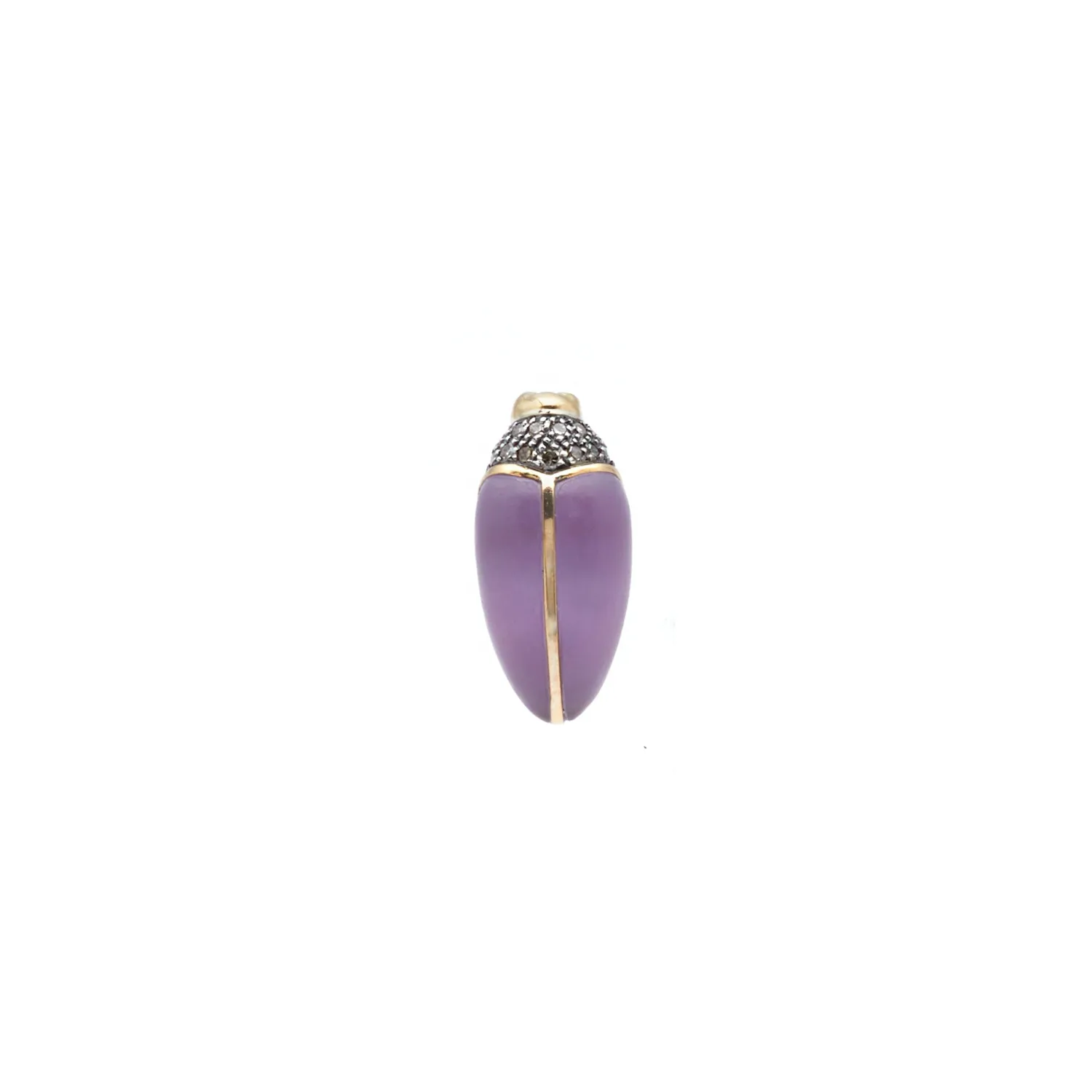 Bibi van der Velden Mini Scarab Amethyst Stud Store