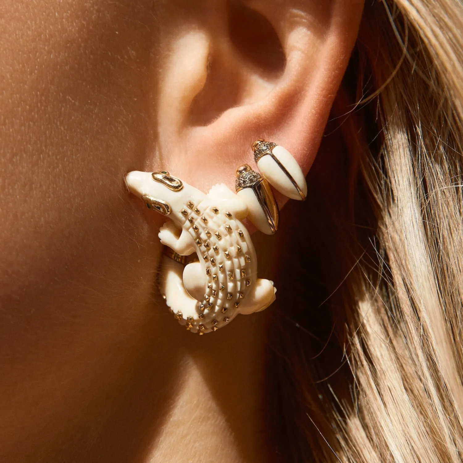 Bibi van der Velden Mini Scarab Mammoth Stud Hot