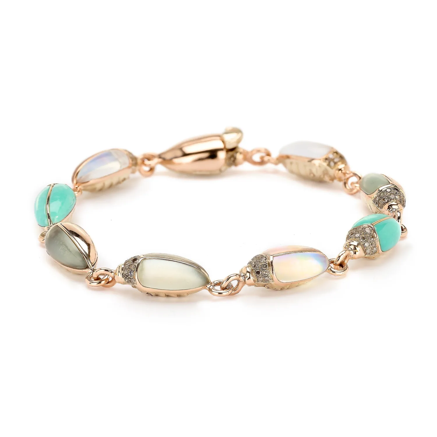 Bibi van der Velden Mini Scarab Opal Eternity Bracelet Store