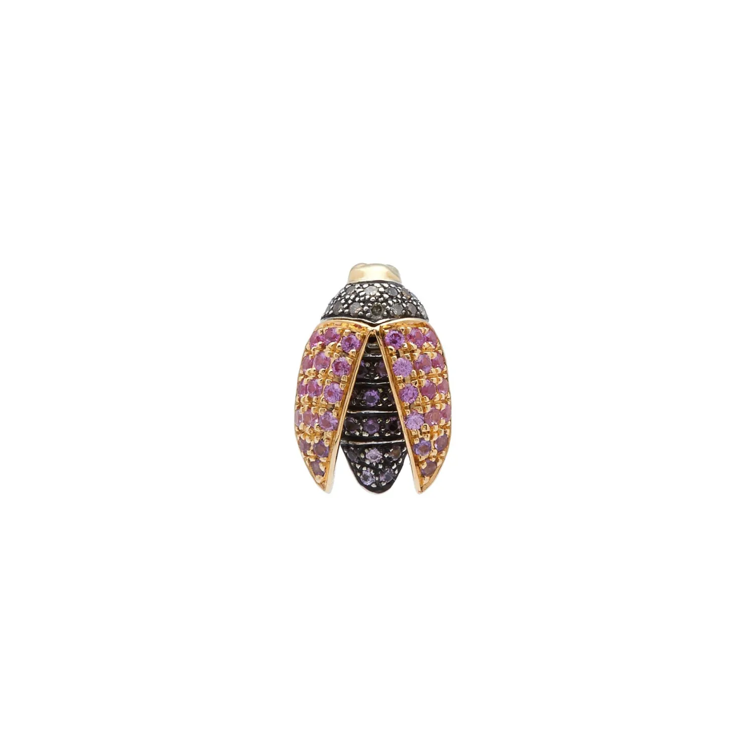 Bibi van der Velden Mini Scarab Pink Sapphire Fly Wings Stud Best Sale