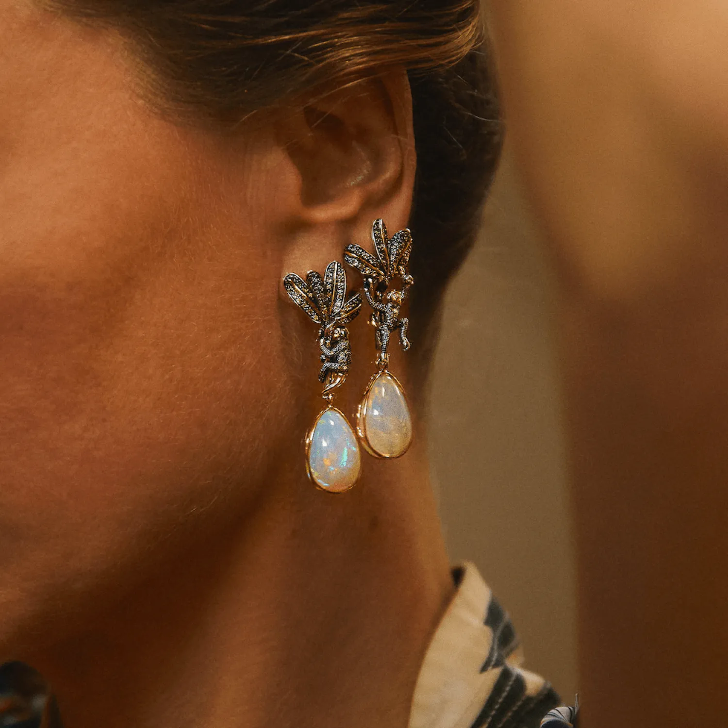 Bibi van der Velden Monkey Opal Earrings Best Sale