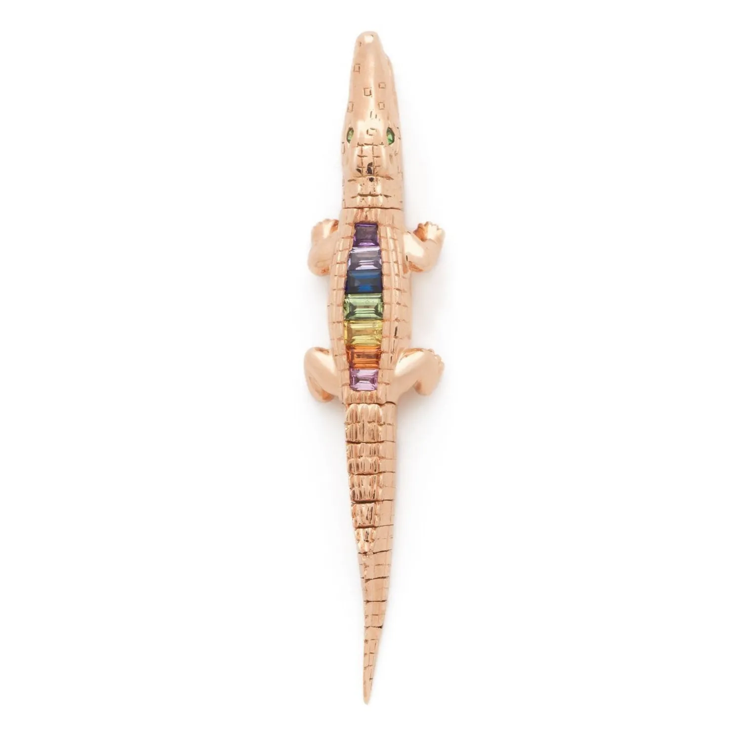 Bibi van der Velden Rainbow Alligator Bite Earring Fashion