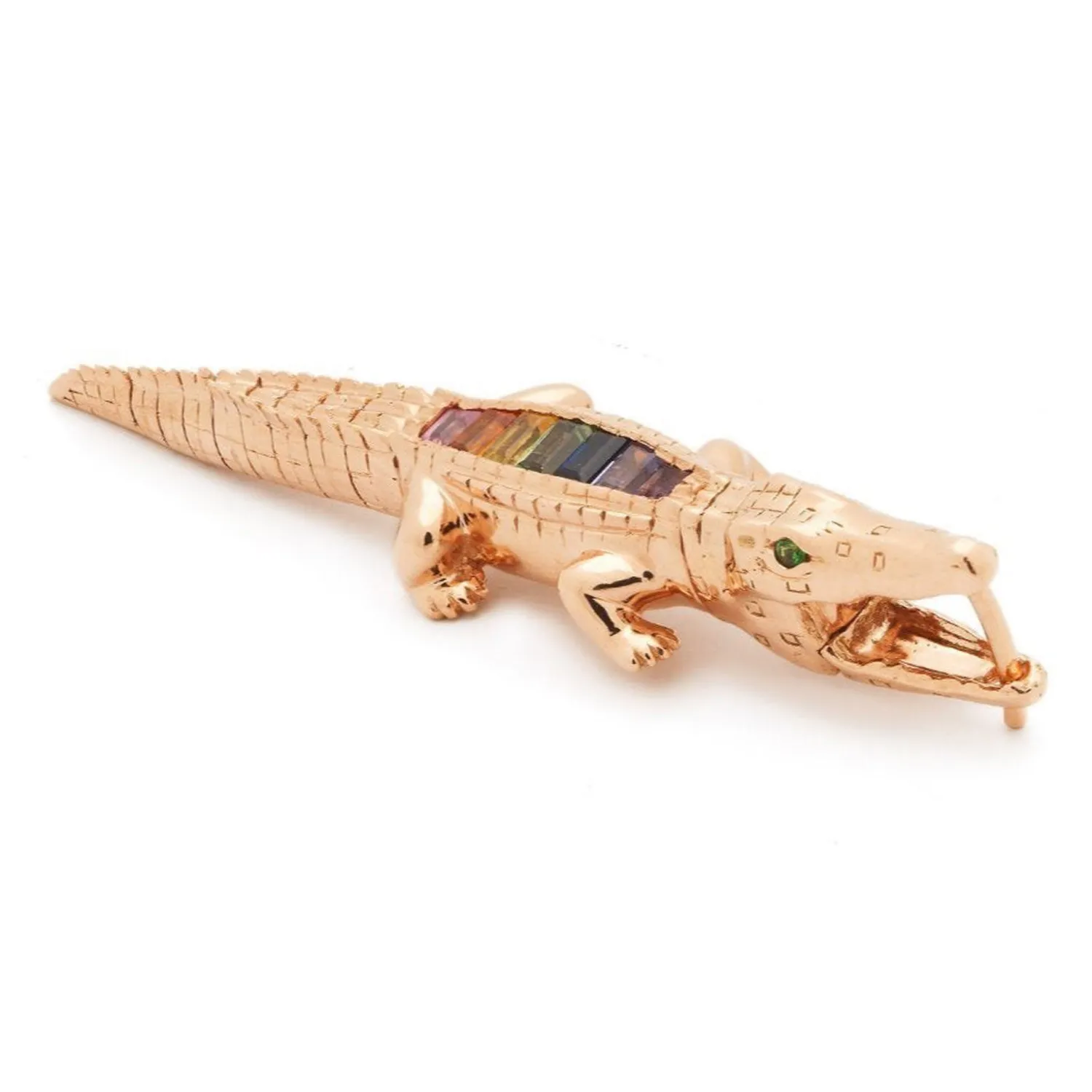 Bibi van der Velden Rainbow Alligator Bite Earring Fashion