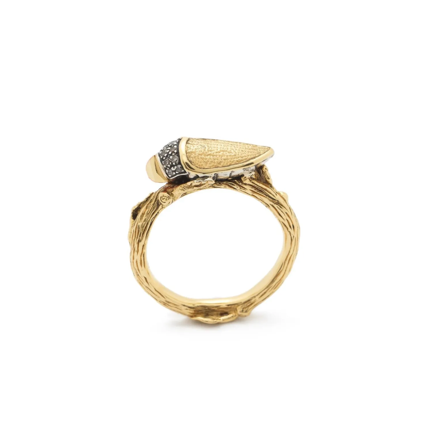 Bibi van der Velden Scarab Gold Stackable Ring New