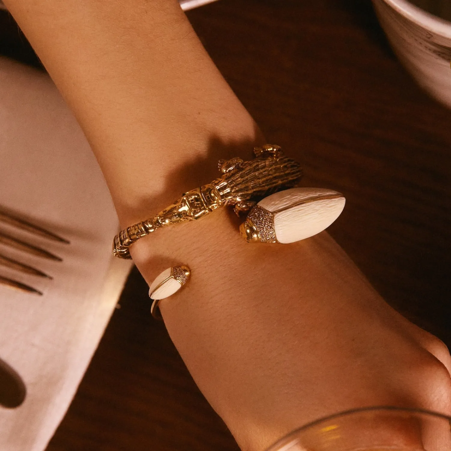 Bibi van der Velden Scarab Mammoth Bangle Clearance
