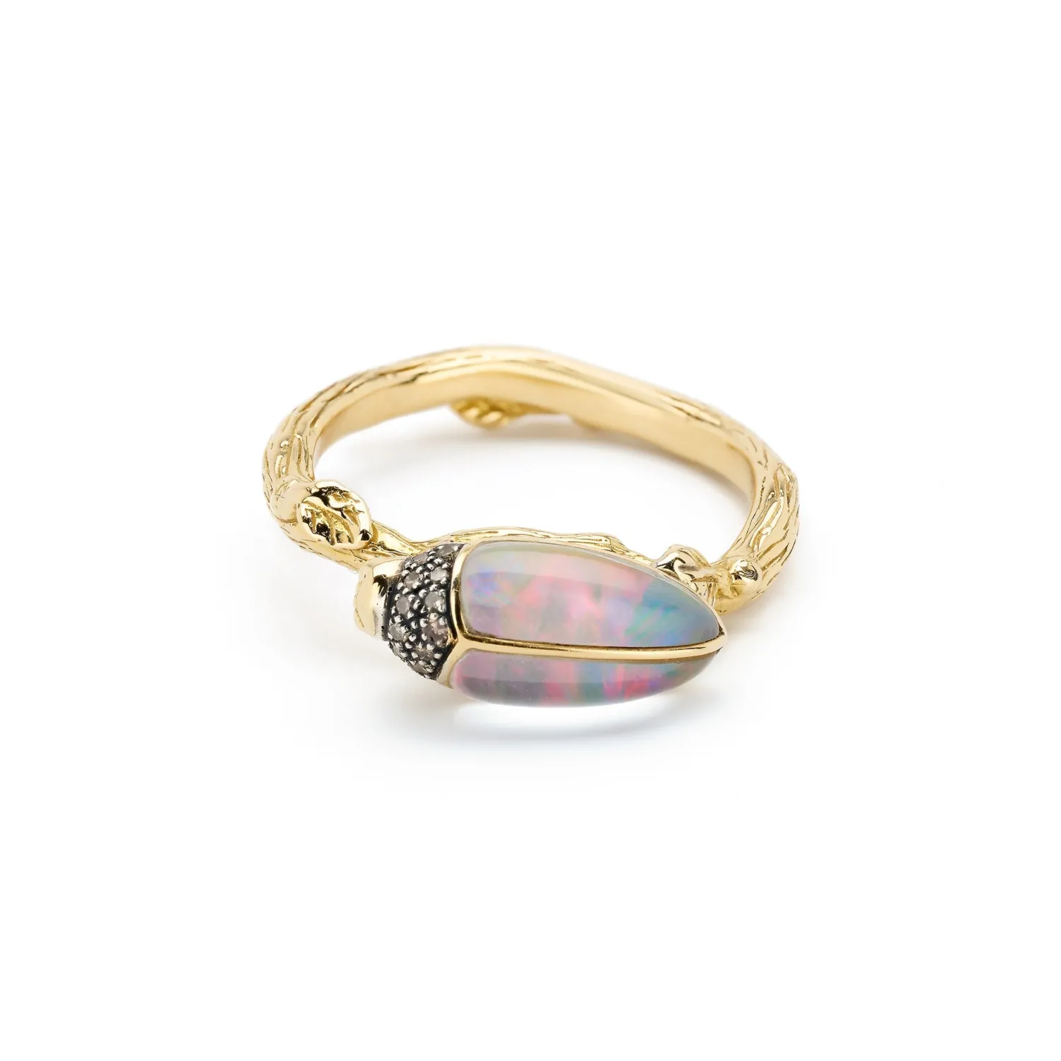 Bibi van der Velden Scarab Opal Stackable Ring Store