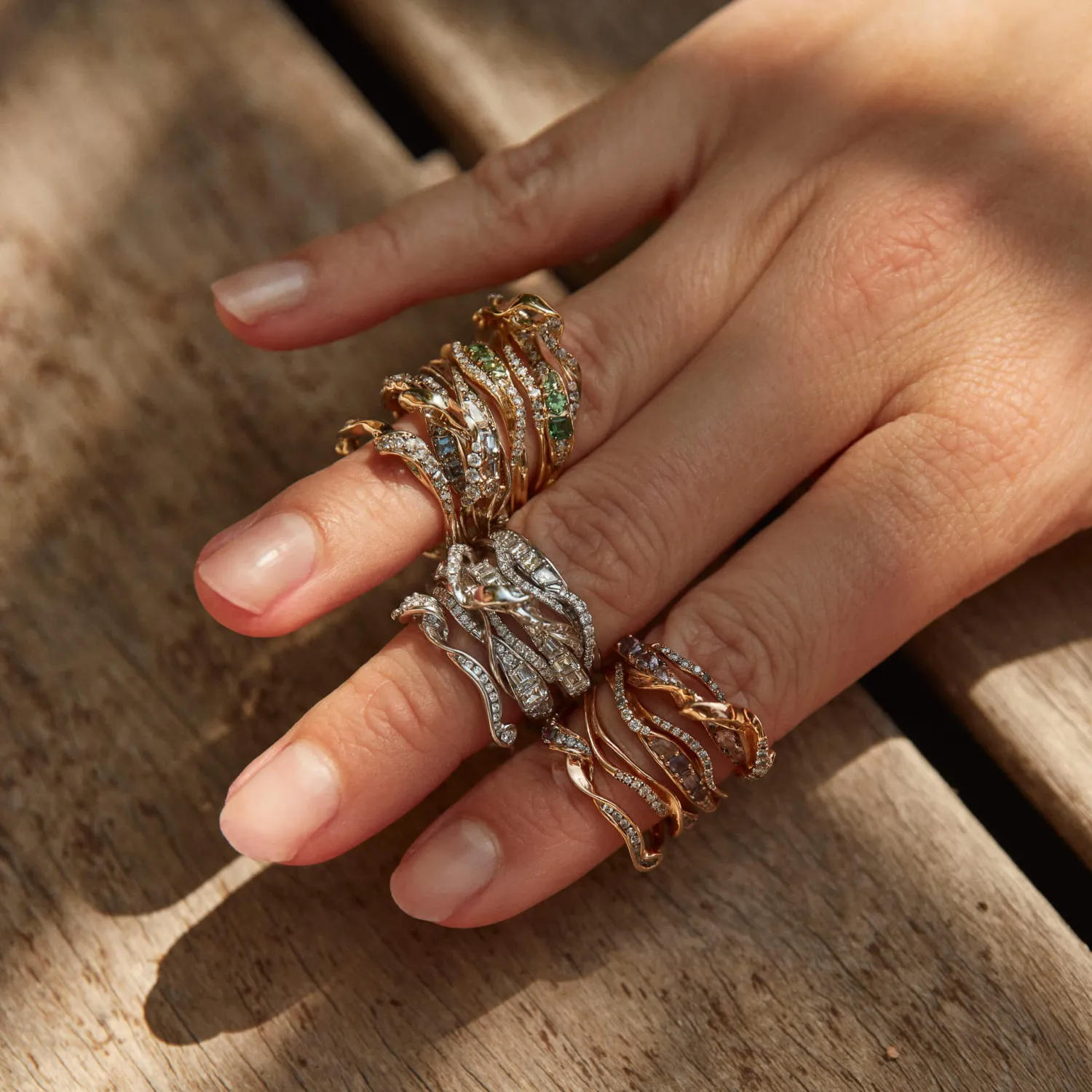 Bibi van der Velden Swirl Stackable Ring Store
