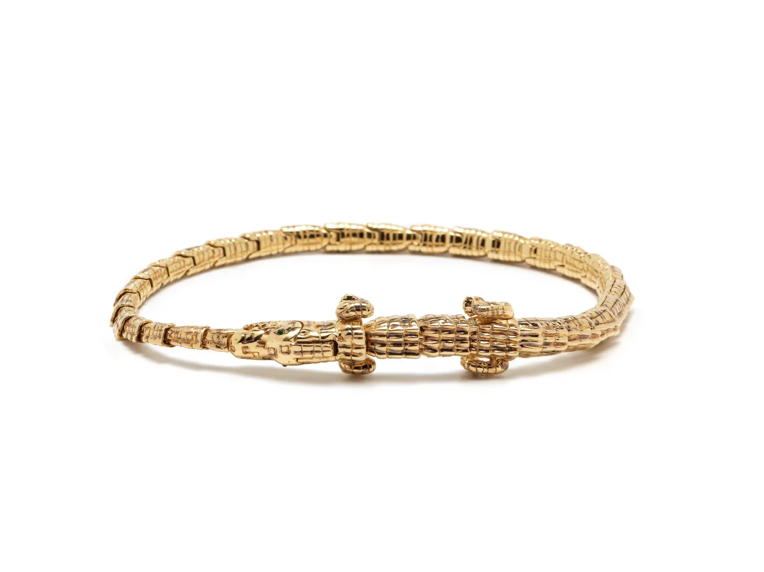Bibi van der Velden Thin Alligator Wrap Bracelet Cheap